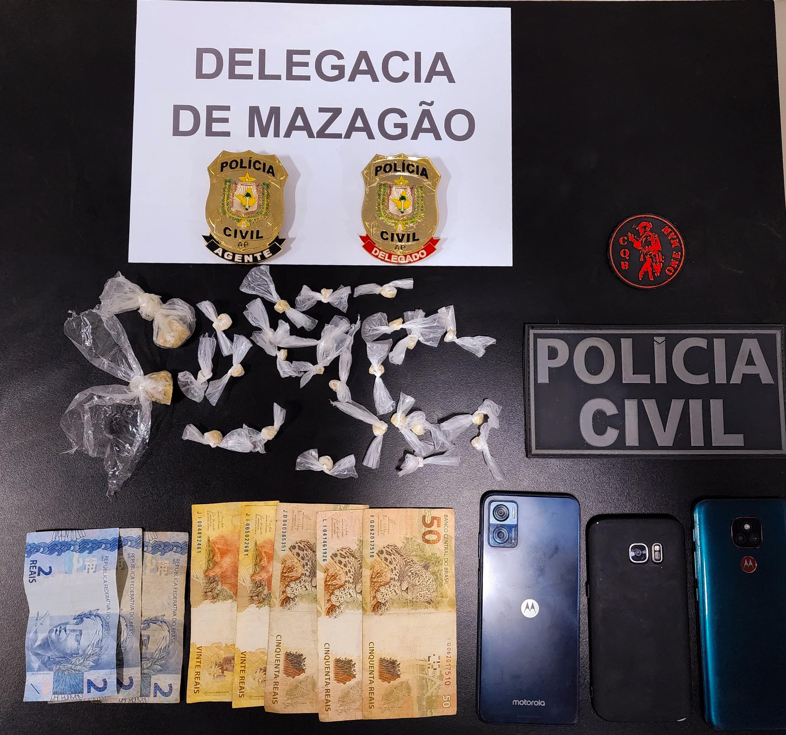 EM MAZAGÃO, POLÍCIA CIVIL APREENDE ADOLESCENTE EM FLAGRANTE POR ATO INFRACIONAL ANÁLOGO AO CRIME DE TRÁFICO DE DROGAS 